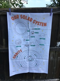 Our Solar System (or reaching for the stars): 2018. To read the story www.myteatowels.wordpress.com/2018/07/14/our