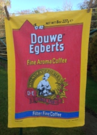 Douwe Egberts: On ‘loan’ from Kate - see Guest Tea Towel 2018
